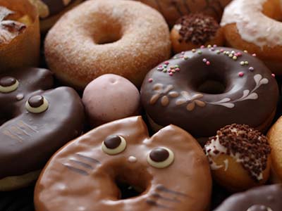 猫ドーナッツ写真